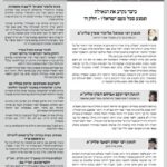 גליון דעת גדולים 69 פרשת צו-שבת הגדול-פסח תשפו - פסקים ועובדות מגדולי ישראל ביסודות הבית היהודי