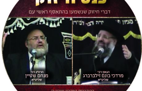הרב זילברברג והרב מנחם שטיין שיכון ה'