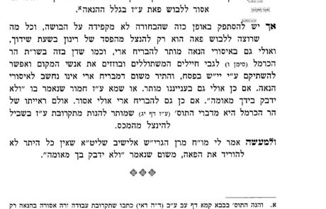 הפשטת פאת חולה – מרן הגרי"ש אלישיב