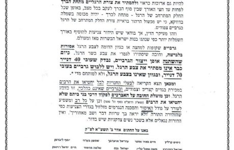 החצאית והגרביים – מכתב מגדולי ישראל
