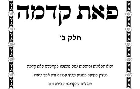 פאת קדמה חלק ב, השלמות הוספות ומכתבים לקונטרס בנידון השיער שמגיע מבתי עבודה זרה אשר בהודו, בדין תקרובת עבודה זרה